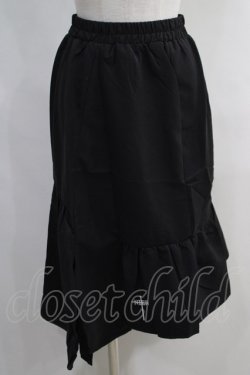 画像1: NieR Clothing / ASYMMETRY BLACK SKIRT  黒 H-24-04-06-012-PU-SK-KB-ZH