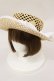 画像1: axes femme / ドット編カンカン帽  白 H-24-04-08-1004-AX-AC-NS-ZT171 (1)