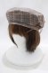 画像1: axes femme / サイドレースアップベレー帽  ブラウン H-24-04-09-038-AX-AC-NS-ZH (1)