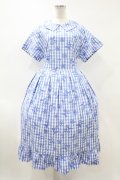 Jane Marple / Picnic cloth joyfulドレス  ブルー H-24-04-09-1004-JM-OP-KB-ZH