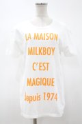 MILKBOY / MAISON TEE S 白 H-24-04-09-1056-MB-TO-KB-ZH