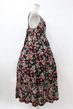 画像3: Jane Marple / Strawberry garden Strap dress  ブラック H-24-04-09-1009-JM-OP-KB-ZH