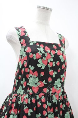 画像4: Jane Marple / Strawberry garden Strap dress  ブラック H-24-04-09-1009-JM-OP-KB-ZH