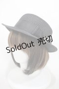 m petit by misako / リボンカンカン帽  ブラック H-24-04-11-008-LO-AC-NS-ZH