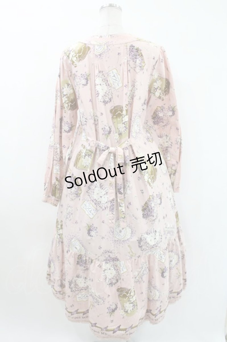 画像2: PINK HOUSE / フィフティバイオレッツプリントミディワンピース Free パープル H-24-04-11-028-LO-OP-SK-ZH (2)