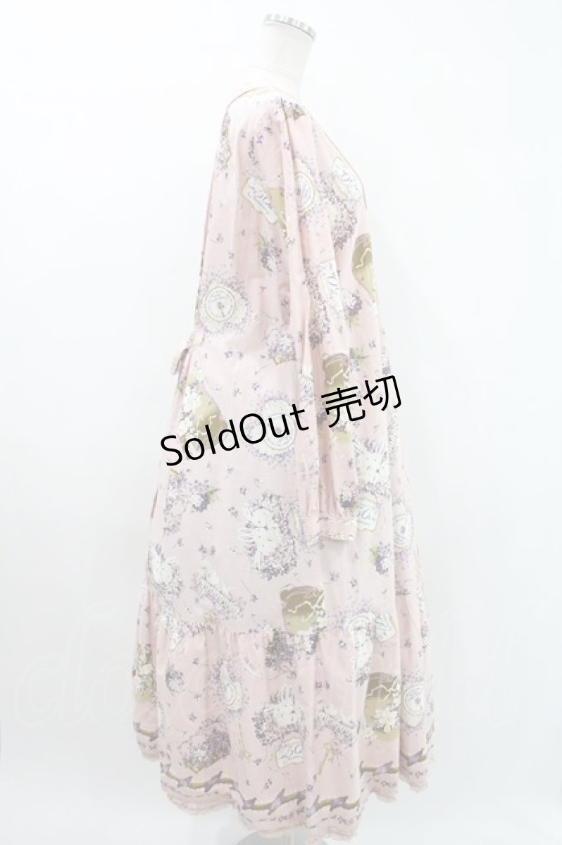 画像3: PINK HOUSE / フィフティバイオレッツプリントミディワンピース Free パープル H-24-04-11-028-LO-OP-SK-ZH (3)