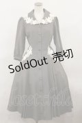Innocent World / エレーヌローズワンピース M グレー H-24-04-12-1017-IW-OP-NS-ZH