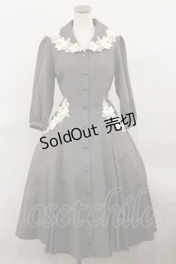 画像1: Innocent World / エレーヌローズワンピース M グレー H-24-04-12-1017-IW-OP-NS-ZH