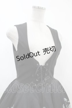 画像4: Moi-meme-Moitie / ステンドグラスプリントサテンジャンパースカート  ブラック H-24-04-13-009-MO-OP-KB-ZH