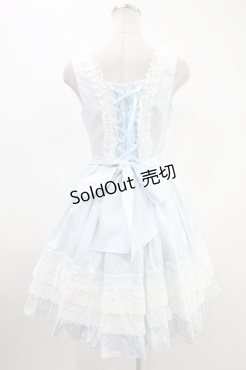 画像3: BABY,THE STARS SHINE BRIGHT / レースフリルジャンパースカート Free サックス H-24-04-14-041-BA-OP-NS-ZH (3)