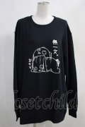 NieR Clothing / プリントSWEAT  2XL 黒 H-24-04-15-035-PU-TO-KB-ZT336