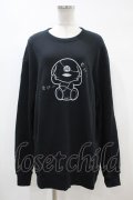 NieR Clothing / プリントSWEAT   黒 H-24-04-15-1047-PU-TO-KB-ZT399