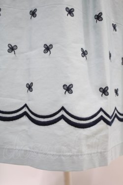 画像5: Jane Marple Dans Le Saｌon / Clover Embroideryキャトルタックスカート  サックス H-24-04-15-1009-JM-SK-KB-ZH