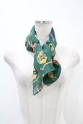 Jane Marple / Flower Crests Double Scarf  グリーン H-24-04-15-1002-JM-ZA-KB-ZT324