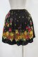 画像2: Jane Marple / フォークロアフラワーのミニスカート  ブラック H-24-04-15-1024-JM-SK-KB-ZT375 (2)