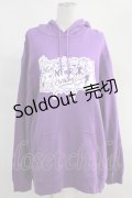 NieR Clothing / プリントプルパーカー 2XL パープル H-24-04-15-022-PU-TO-KB-ZT052