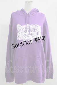 NieR Clothing / プリントプルパーカー 2XL パープル H-24-04-15-022-PU-TO-KB-ZT052
