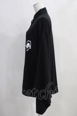 画像2: NieR Clothing / 着物袖風シャツ  黒 H-24-04-16-1023-PU-BL-KB-ZH