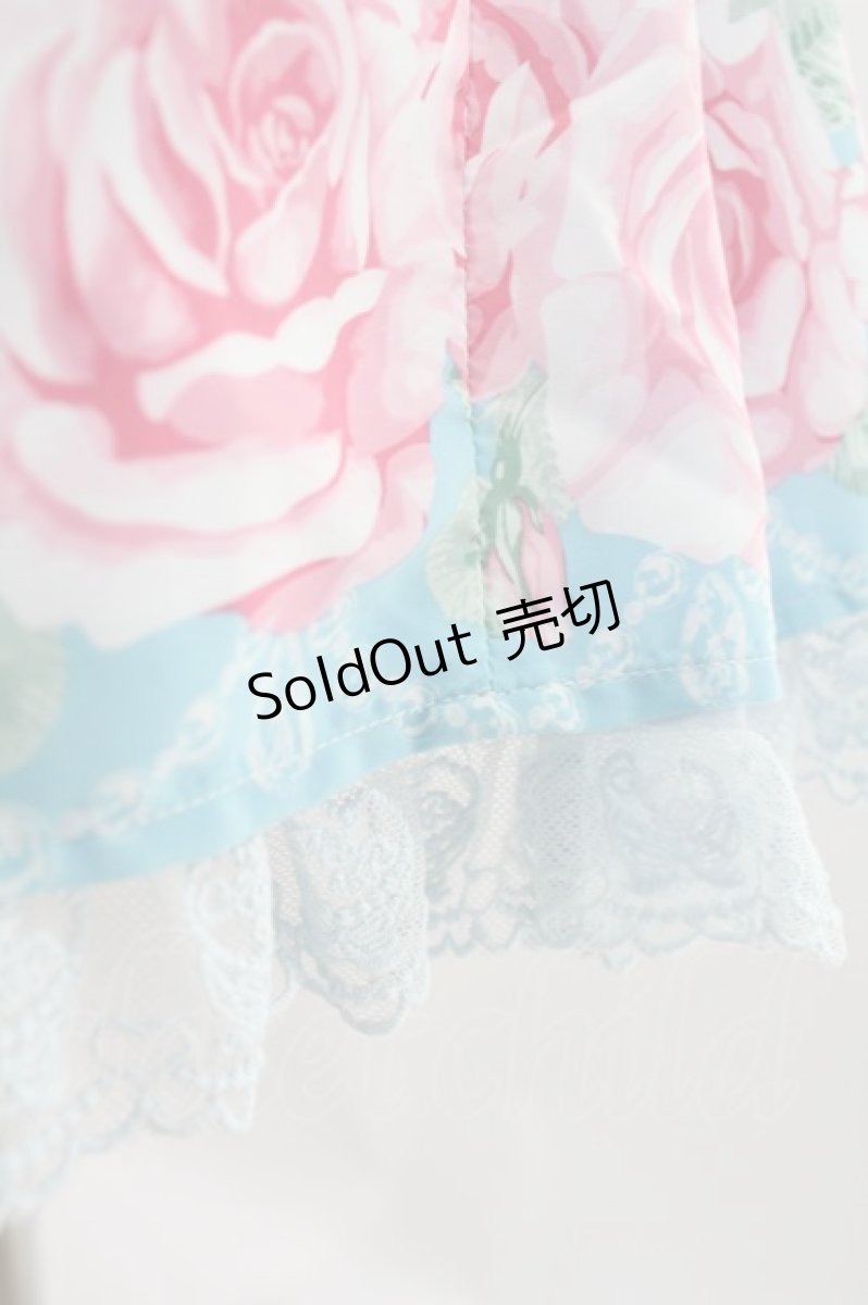 画像6: Angelic Pretty / Romantic Rose Letterジャンパースカートセット Free サックス H-24-04-16-011-AP-OP-NS-ZH (6)