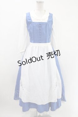 画像1: Secret Honey / Little town Dress(Beauty and the Beast ver) Free ブルー H-24-04-16-012-CA-OP-NS-ZH