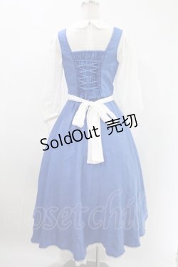 画像2: Secret Honey / Little town Dress(Beauty and the Beast ver) Free ブルー H-24-04-16-012-CA-OP-NS-ZH