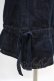 画像4: Jane Marple Dans Le Saｌon / Cotton Linen Denim Drawstring Skirt  ブルー H-24-04-17-1021-JM-SK-KB-ZH (4)
