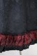 画像4: Qutie Frash / 配色ジャガードスカート  黒×赤 H-24-04-17-1023-QU-SK-KB-ZH (4)