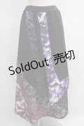 Qutie Frash / 袴スカート  黒×紫 H-24-04-20-1006-QU-SK-KB-ZH