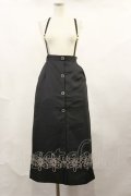Amavel / Monogram Vintageスカート Free ブラック H-24-04-22-029-CA-SK-NS-ZH