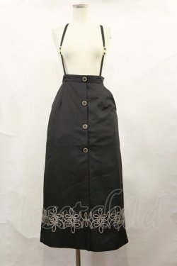 画像1: Amavel / Monogram Vintageスカート Free ブラック H-24-04-22-029-CA-SK-NS-ZH