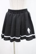 NieR Clothing / 配色プリーツミニスカート  黒 H-24-04-23-004-PU-SK-KB-ZH