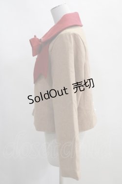 画像2: Favorite / リボンショートコート  茶 H-24-04-24-053-LO-CO-KB-ZT-C018