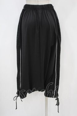 画像2: NieR Clothing / サイドラインSARROUEL PANTS  黒 H-24-04-25-1048-PU-PA-KB-ZH