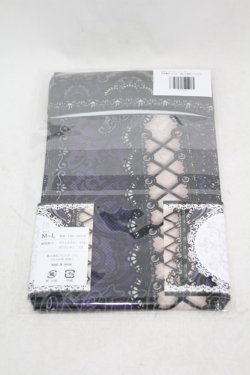 画像2: abilletage / corset over knee socks SIDE LACE-UP  パープル H-24-04-25-1013-GO-ZA-KB-ZH