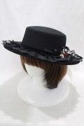 axes femme / 巻バラレースカンカン帽  ブラック H-24-04-26-071-AX-AC-NS-ZH