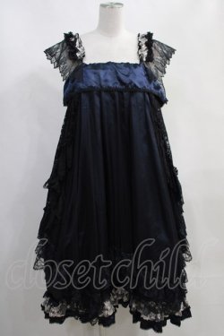 画像1: MR corset / Angel Wingストラップドレス  ネイビー H-24-04-26-023-PU-OP-KB-ZH