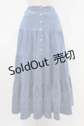 FICTION TOKYO / Back Ribbon Denim Tiered Skirt Free Blue H-24-04-27-034-0-SK-NS-ZH