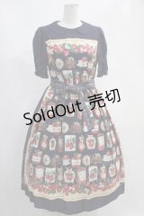 Jane Marple / Strawberry label scarfのコレットドレス  ネイビー H-24-04-27-1005-JM-OP-KB-ZH