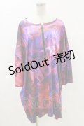 NieR Clothing / ZIPラインプルオーバー  赤×紫 H-24-05-02-064-PU-TO-KB-ZH
