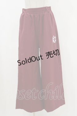 画像1: NieR Clothing / 九尾刺繍パンツ  ボルドー H-24-05-02-016-PU-PA-KB-ZH