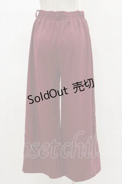 画像2: NieR Clothing / 九尾刺繍パンツ  ボルドー H-24-05-02-016-PU-PA-KB-ZH