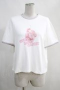 Candy Stripper / SPRY ROMP CANDY RINGER Tシャツ 2 白 H-24-05-03-1044-PU-TO-KB-ZH