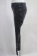 画像2: axes femme / ねこ刺繍デニムパギンス L ブラック H-24-05-07-1005-AX-PA-NS-ZH (2)