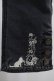 画像4: axes femme / ねこ刺繍デニムパギンス L ブラック H-24-05-07-1005-AX-PA-NS-ZH (4)