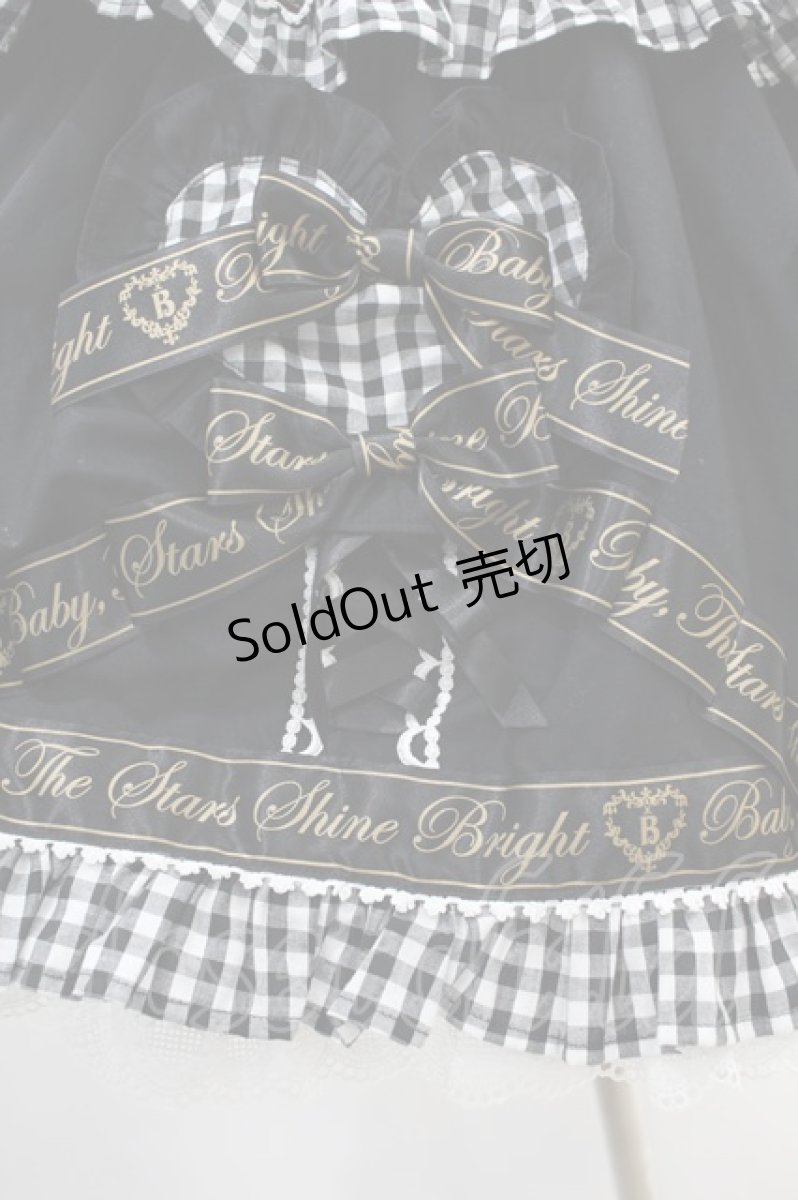 画像5: BABY,THE STARS SHINE BRIGHT / Best Wishes Hearty Ginghamジャンパースカート Free ブラック H-24-05-08-014-BA-OP-NS-ZH (5)