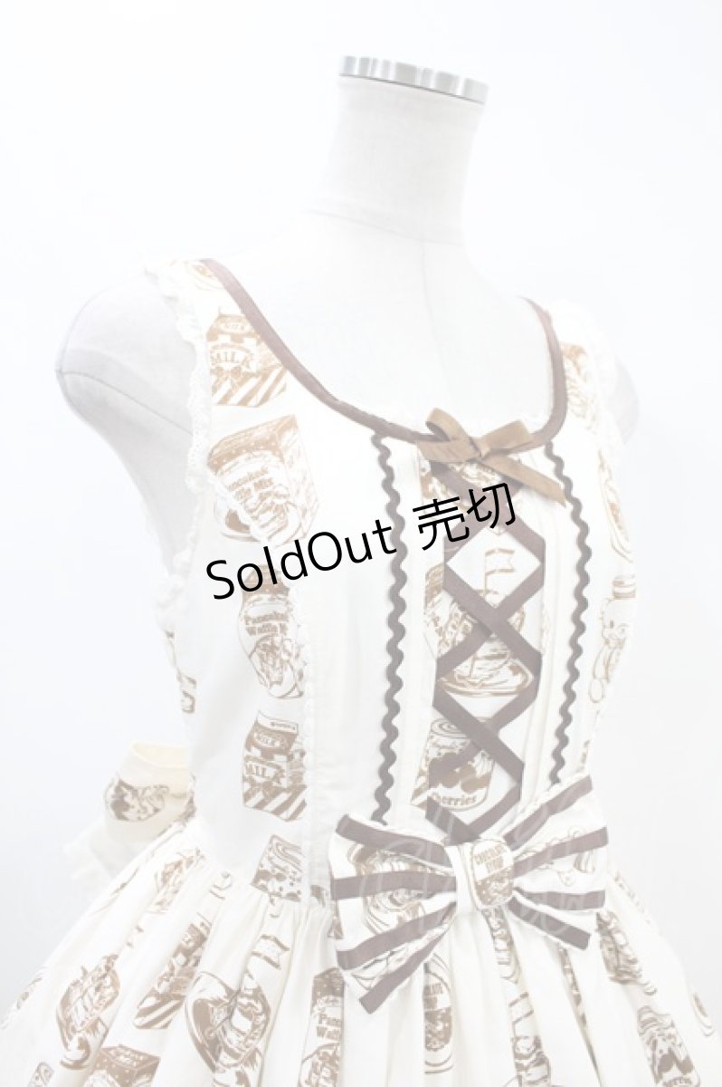 画像4: Angelic Pretty / Honey Cakeラウンドジャンパースカート free アイボリー H-24-05-11-1029-AP-OP-NS-ZH (4)