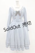 Innocent World / アビーワンピース L スモーキーブルー×ショコラ/Smokey Blue×Chocolat H-24-05-11-1033-IW-OP-NS-ZH