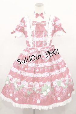 画像1: Angelic Pretty / Dessert Berryワンピース Free レッド H-24-05-14-1012-AP-OP-NS-ZH