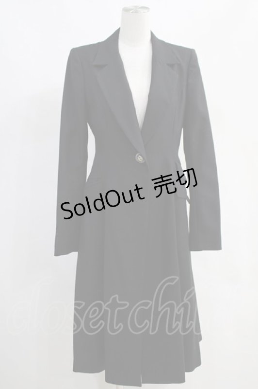 画像1: alice auaa / 一つボタンコート 3（約9号） ブラック H-24-05-17-1020-AA-CO-KB-ZT-C041 (1)