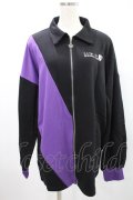 NieR Clothing / 襟付きZIPブルゾン  黒×紫 H-24-05-18-1026-PU-JA-KB-ZT384